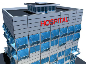 civic building hospital 3D Model