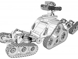 fighting robot 3D Model