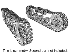 continuous tracks 3D Model