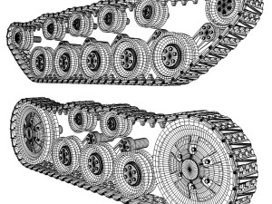 continuous tracks 3D Model