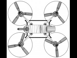 quadrocopter 3D Model