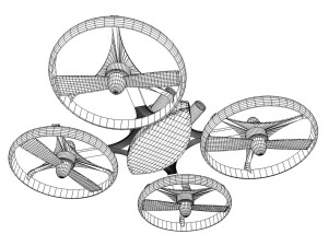 quadrocopter 3Dモデル