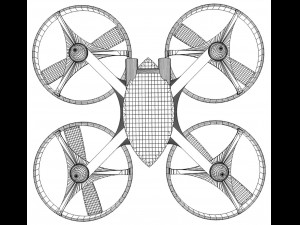 quadrocopter 3Dモデル
