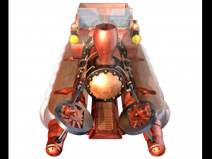 screw propelled vehicle 3D Model