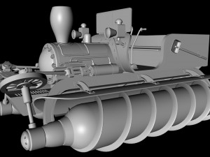 screw propelled vehicle 3D Model