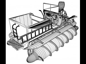 screw propelled vehicle 3D Model