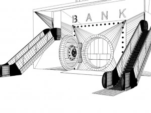 safe bank 3D Model