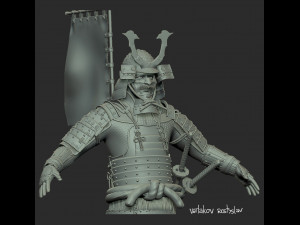 samurai Modèle 3D
