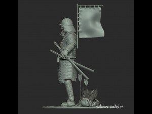 samurai Modèle 3D