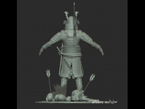 samurai Modèle 3D
