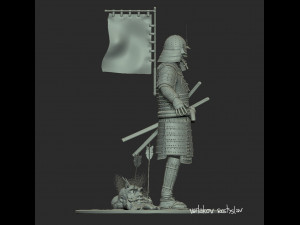 samurai Modèle 3D