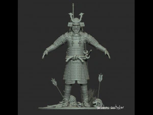 samoura&iuml; Modèle 3D