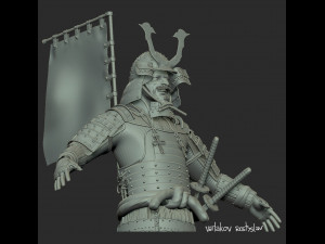 samurai Modèle 3D