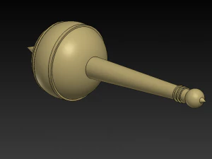 senhor hanuman martelo gada Modelo de Impressão 3D