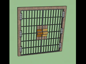 puerta dinámica Modelo 3D