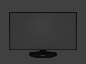 four monitors Modello 3D