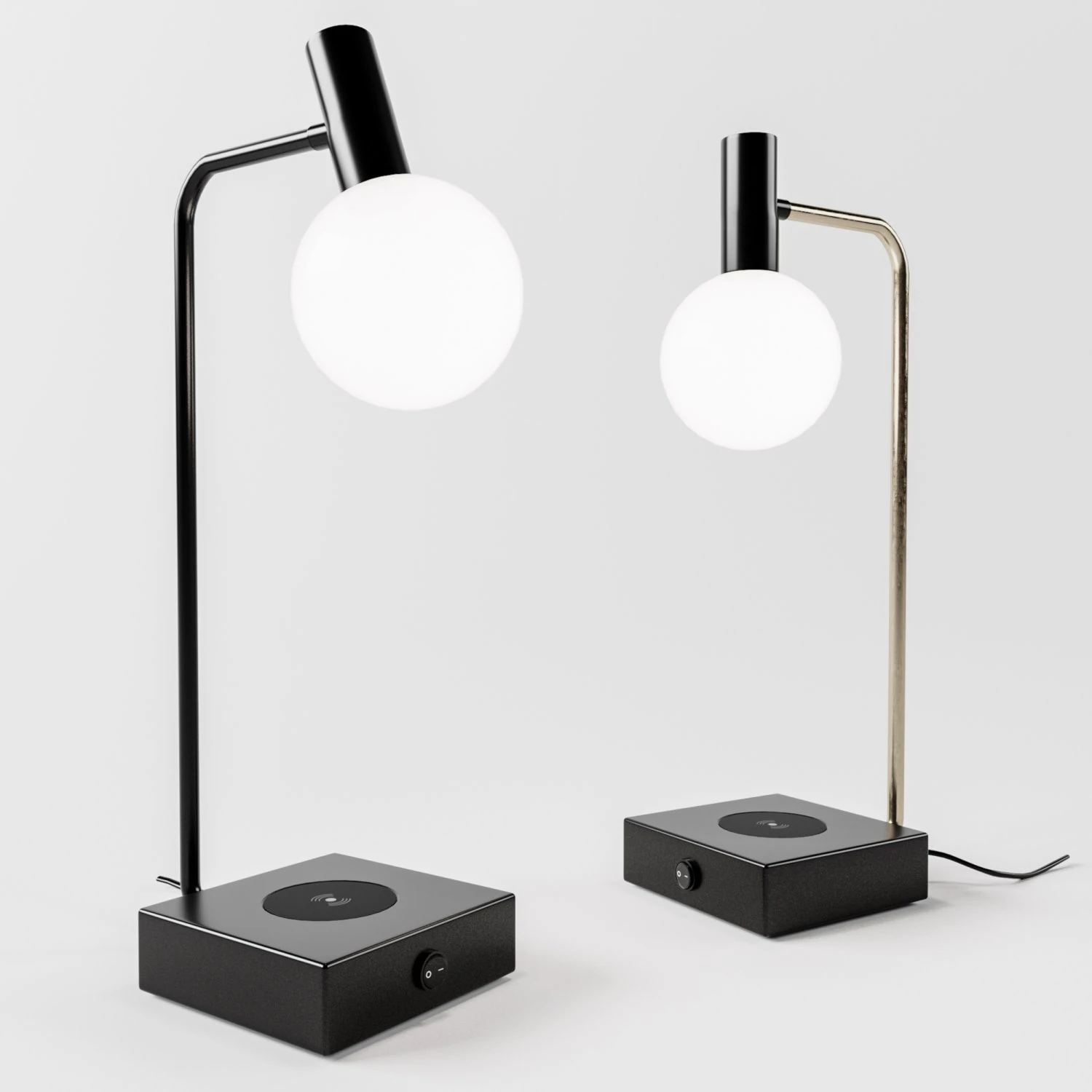 spenser led wireless charger table lamp by john lewis 3D Model .c4d .max .obj .3ds .fbx .stl .blend 