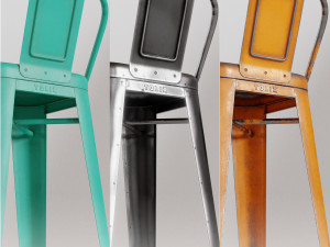 tolix stool hpd75 3Dモデル