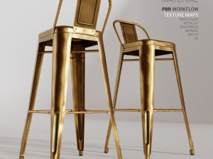 tolix stool hpd75 Modelo 3D