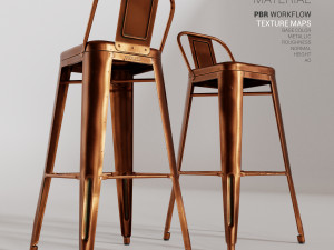 tolix stool hpd75 Modelo 3D