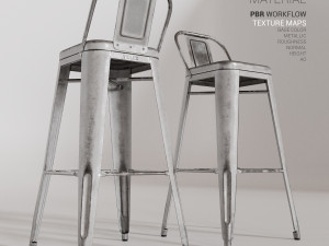 tolix stool hpd75 Modelo 3D