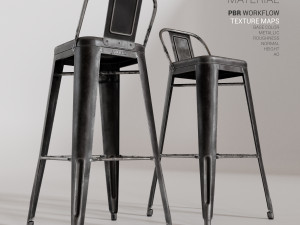 tolix stool hpd75 Modelo 3D