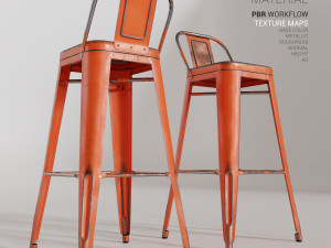 tolix stool hpd75 Modelo 3D