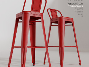 tolix stool hpd75 Modelo 3D