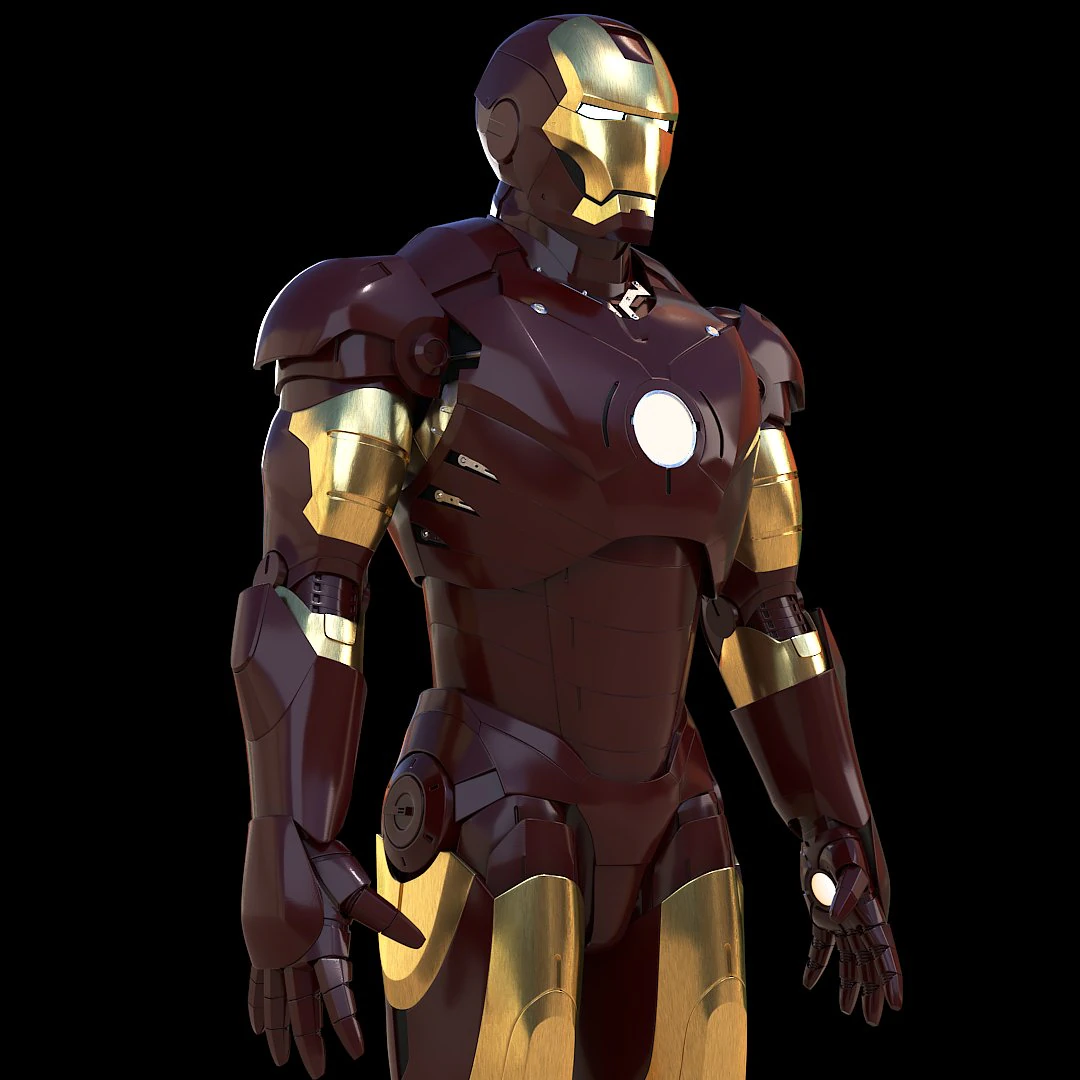 iron man mark 3 3D Model .c4d .max .obj .3ds .fbx .stl .blend