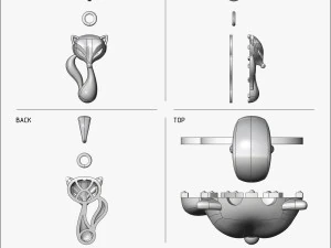 pendant fox v1 3D Print Model