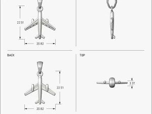 pendant aircraft v1 3D Print Model