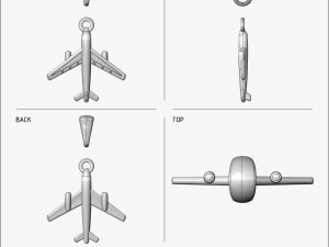 pendant aircraft v1 3D 프린트 모델