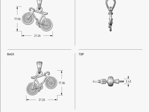 pendant bicycle v1 3D-printmodel