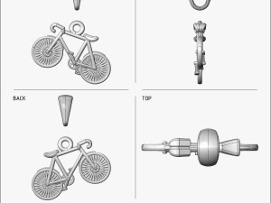 pendant bicycle v1 3D-printmodel