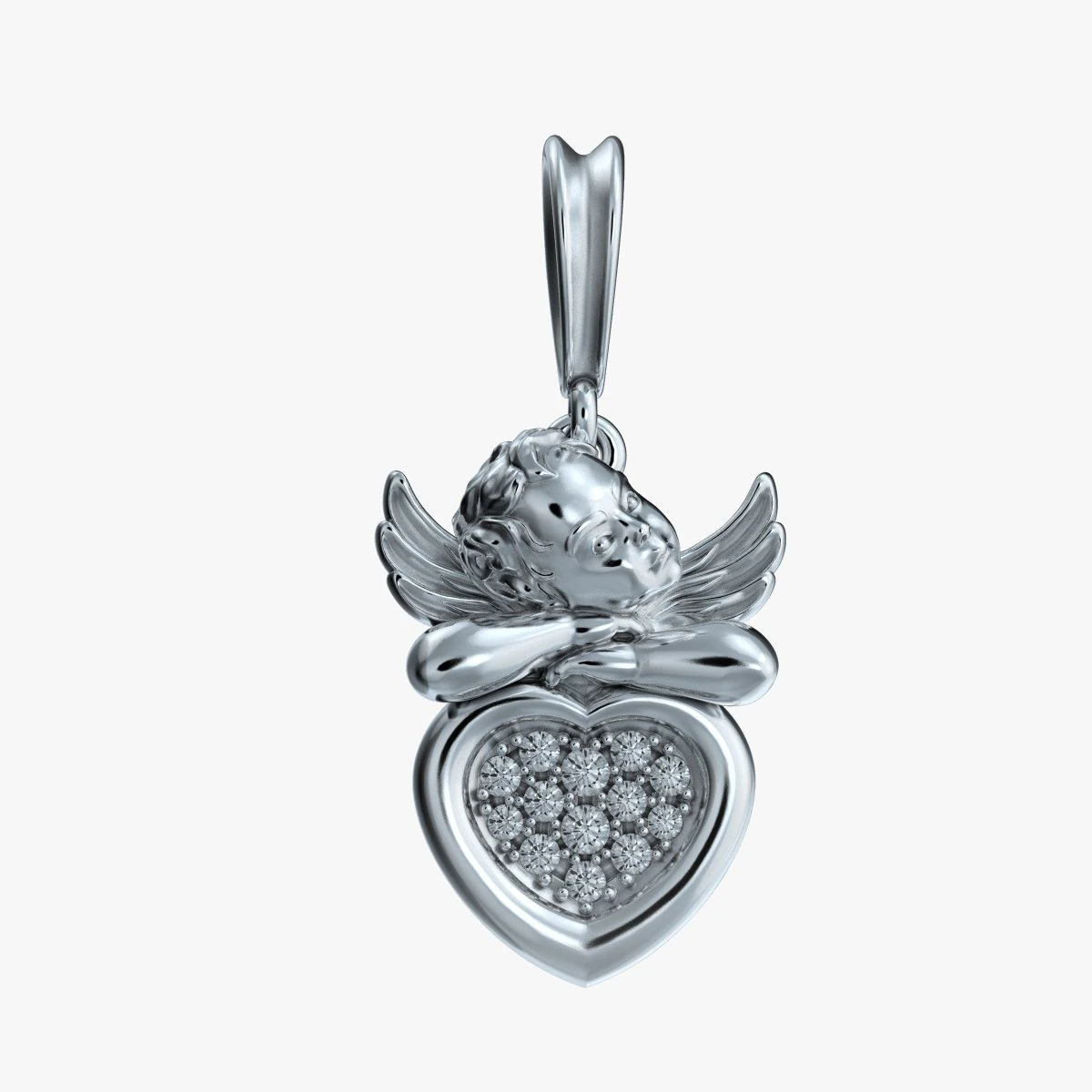 pendant angel v1 3D Print Model .c4d .max .obj .3ds .fbx .stl .blend 