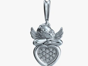 anjo pingente v1 Modelo de Impressão 3D