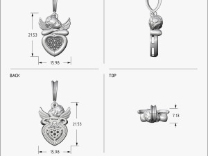 pendant angel v1 3D-printmodel