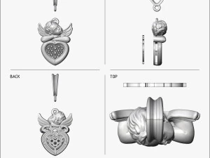 pendant angel v1 3D Print Model