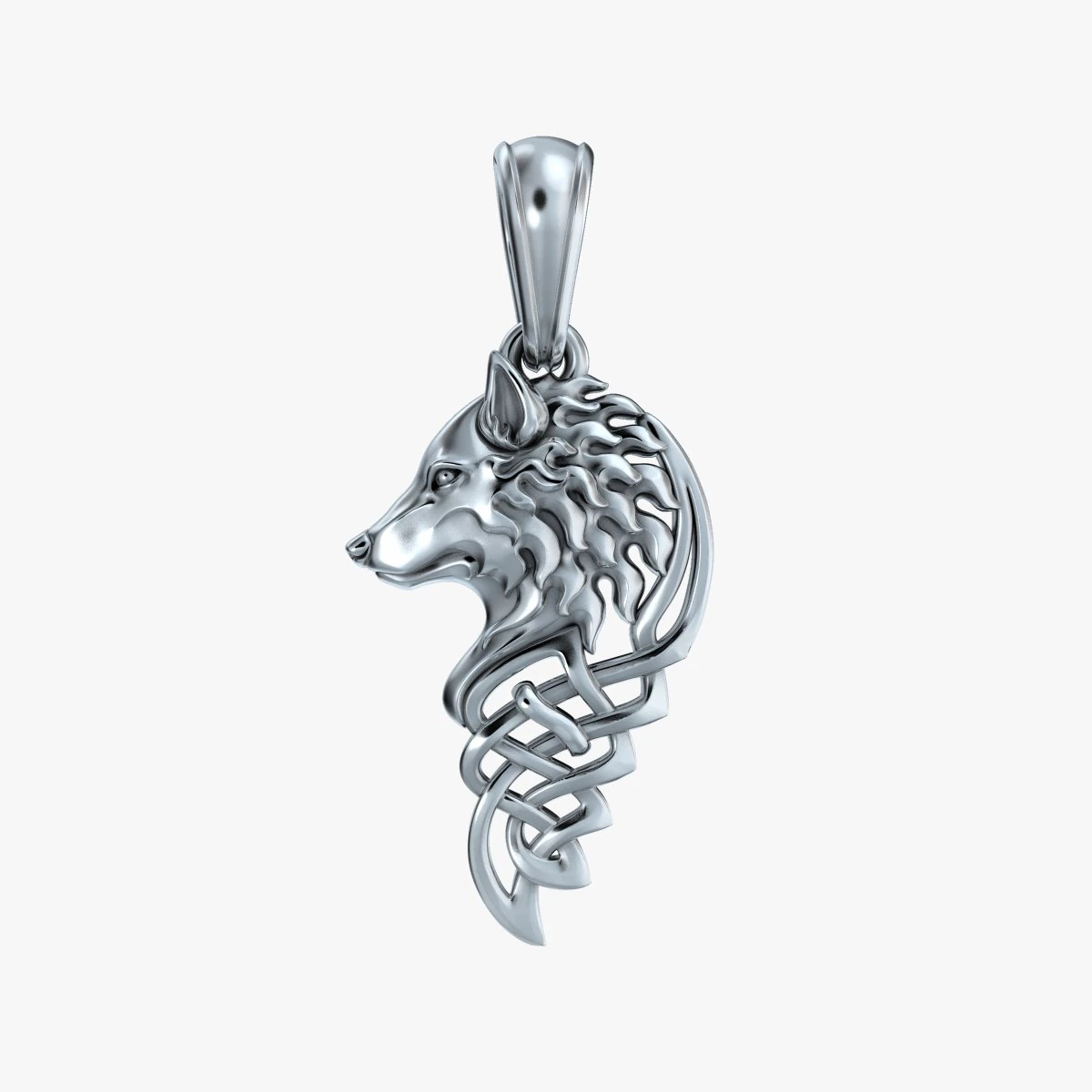 pendant wolf v1 3D Print Model .c4d .max .obj .3ds .fbx .stl .blend 