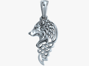 pendant wolf v1 3D Print Model