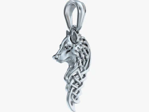 pendant wolf v1 3D Print Model
