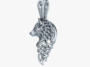 pendant wolf v1 3D Print Model