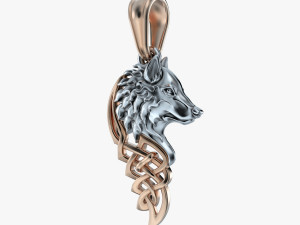 pendant wolf v1 Modelo de Impressão 3D