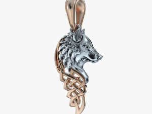 pendant wolf v1 3D Print Model