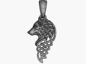pendant wolf v1 Modelo de Impressão 3D