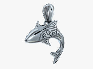 pendant shark v1 3D 프린트 모델
