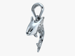 pendant shark v1 3D 프린트 모델