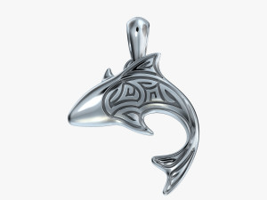 pendant shark v1 3D 프린트 모델