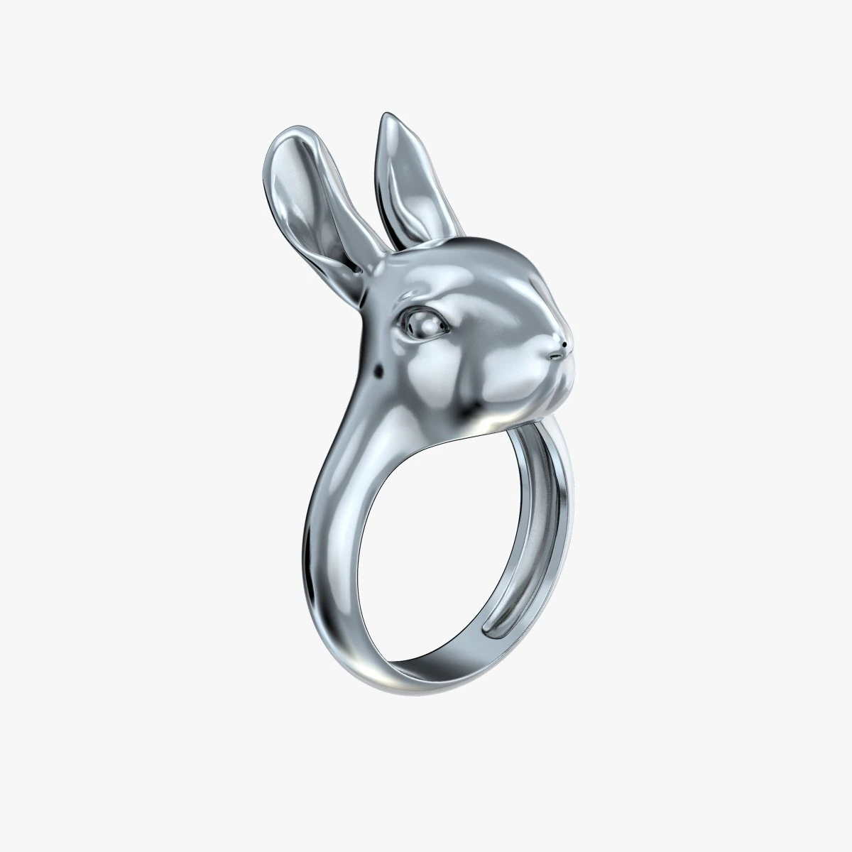 ring rabbit v1 3D Print Model .c4d .max .obj .3ds .fbx .stl .blend 