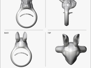 ring rabbit v1 3D प्रिंट मॉडल